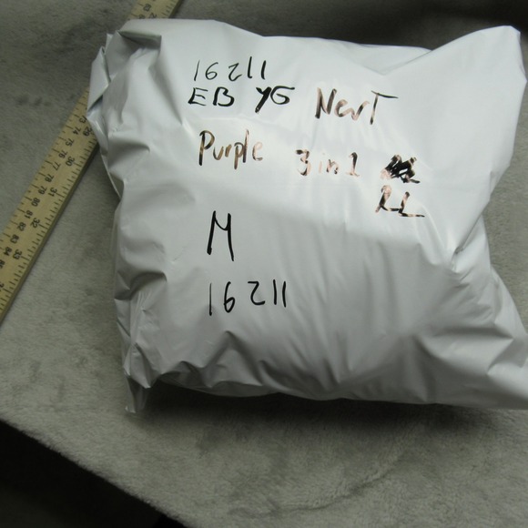 Eddie Bauer Jacket Kids XS 5/6 Purple Hooded Waterproof Removable Liner 3in1 NEW - Picture 14 of 14